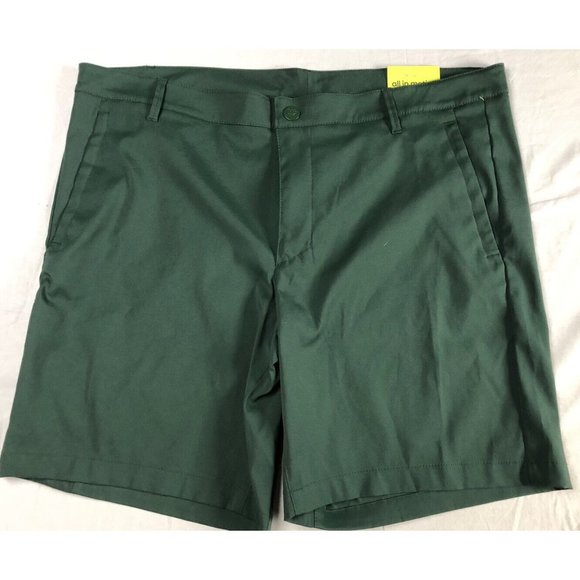 All in Motion Moisture Wicking Size 40 CARGO Golf Shorts GREEN Quick Dry - Picture 1 of 10